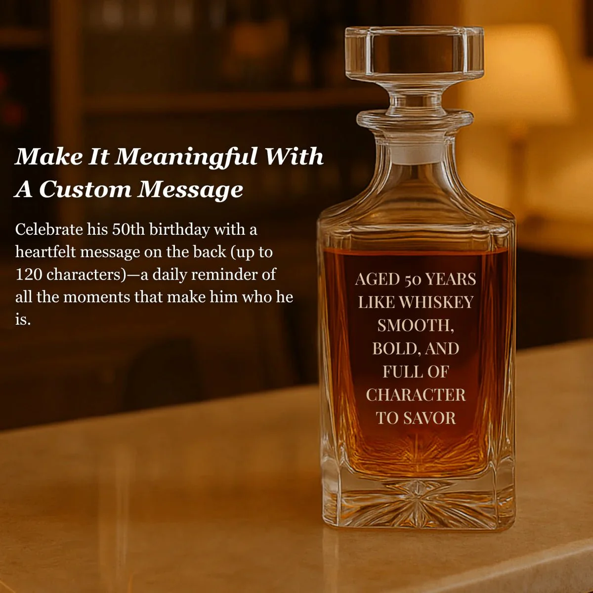50th Birthday Decanter - Image 4