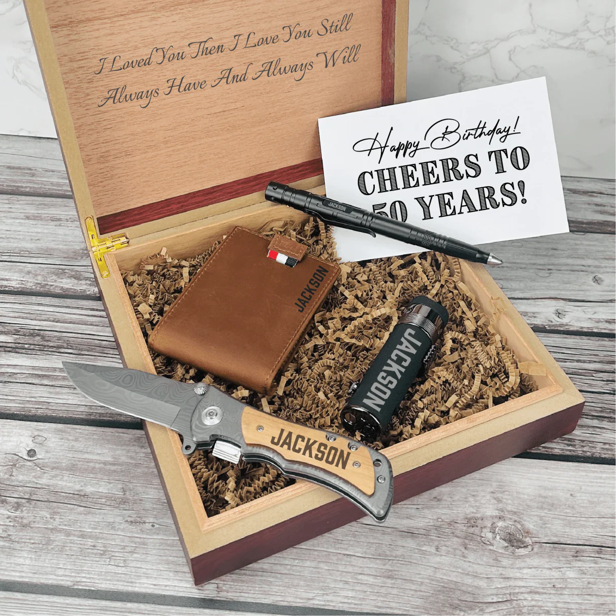 Cheers to 50 Years Gift Set - Image 4