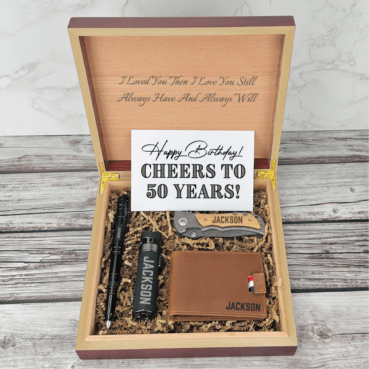 Cheers to 50 Years Gift Set - Image 5