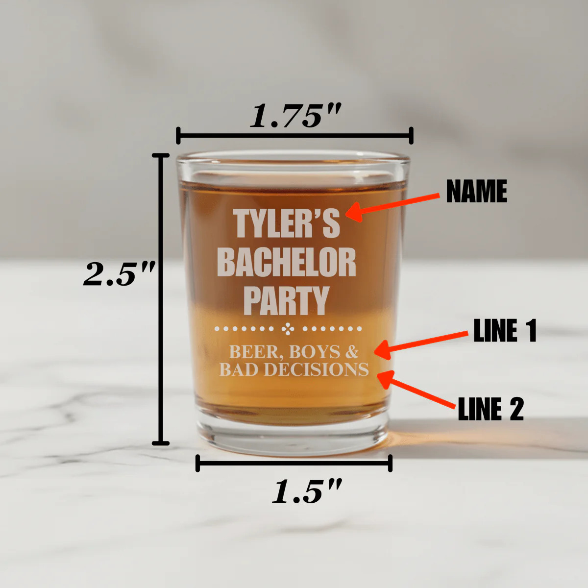 Bachelor Party Shot Glass - Image 4
