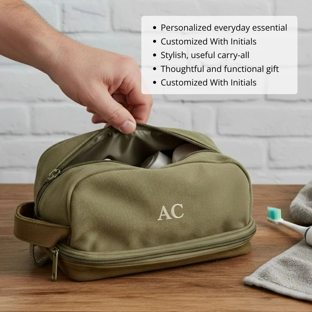Canvas Toiletry Bag - Image 3
