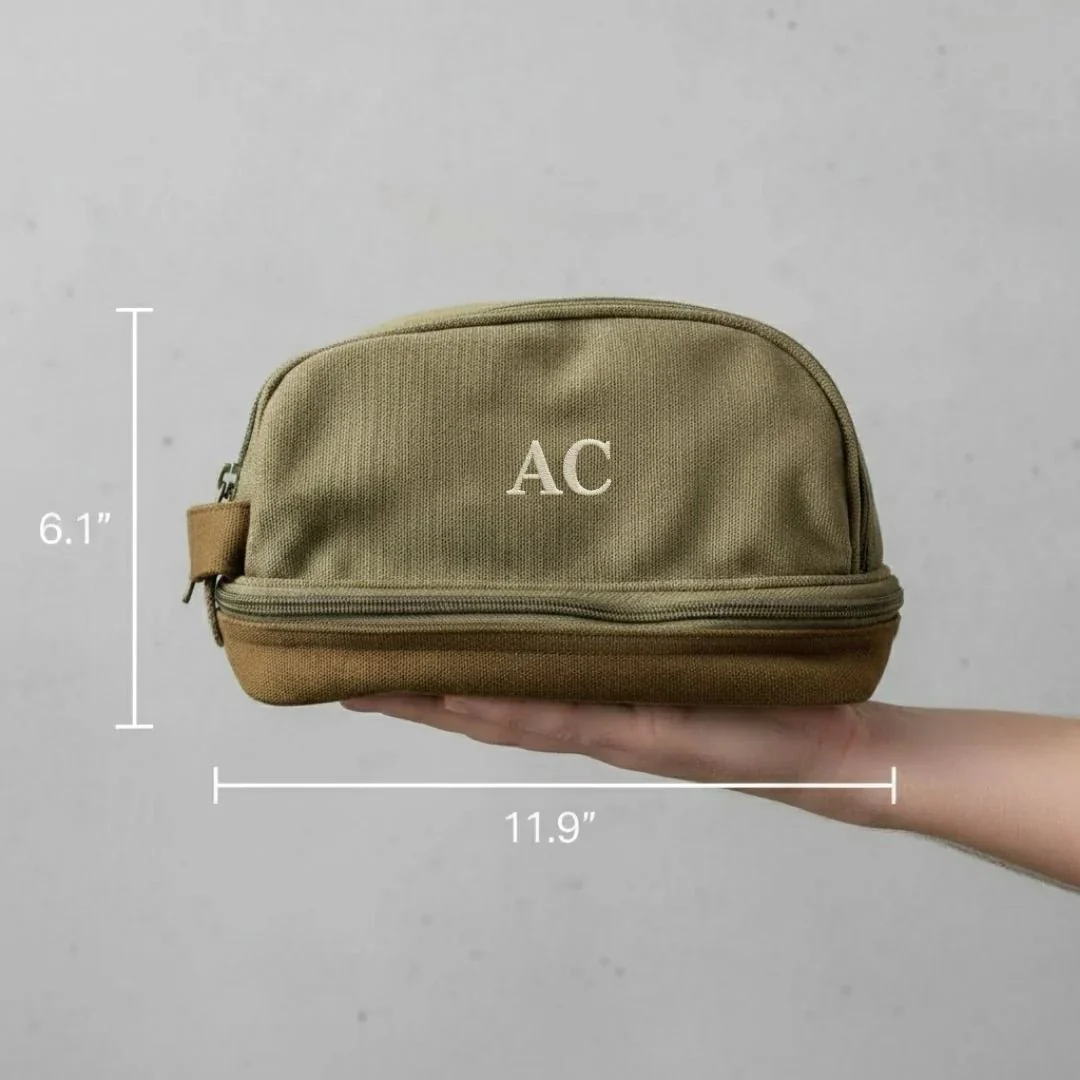 Canvas Toiletry Bag - Image 5
