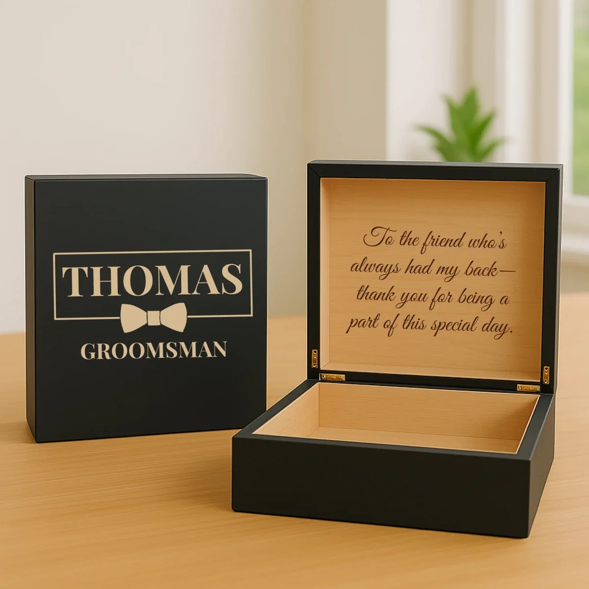 Classic Groomsman Keepsake Box - Image 6