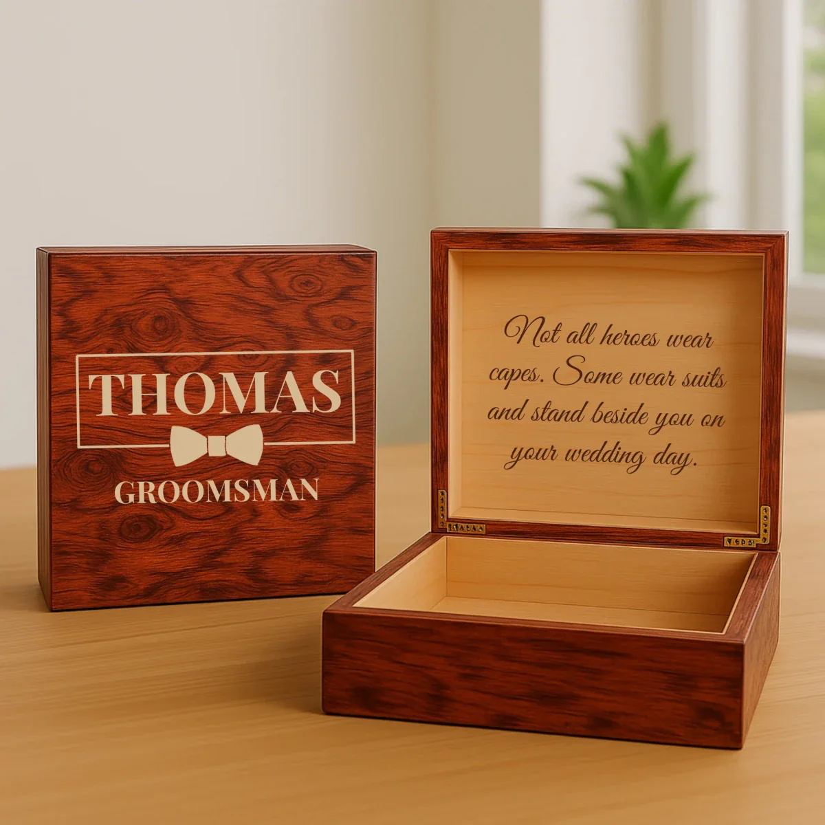 Classic Groomsman Keepsake Box - Image 7