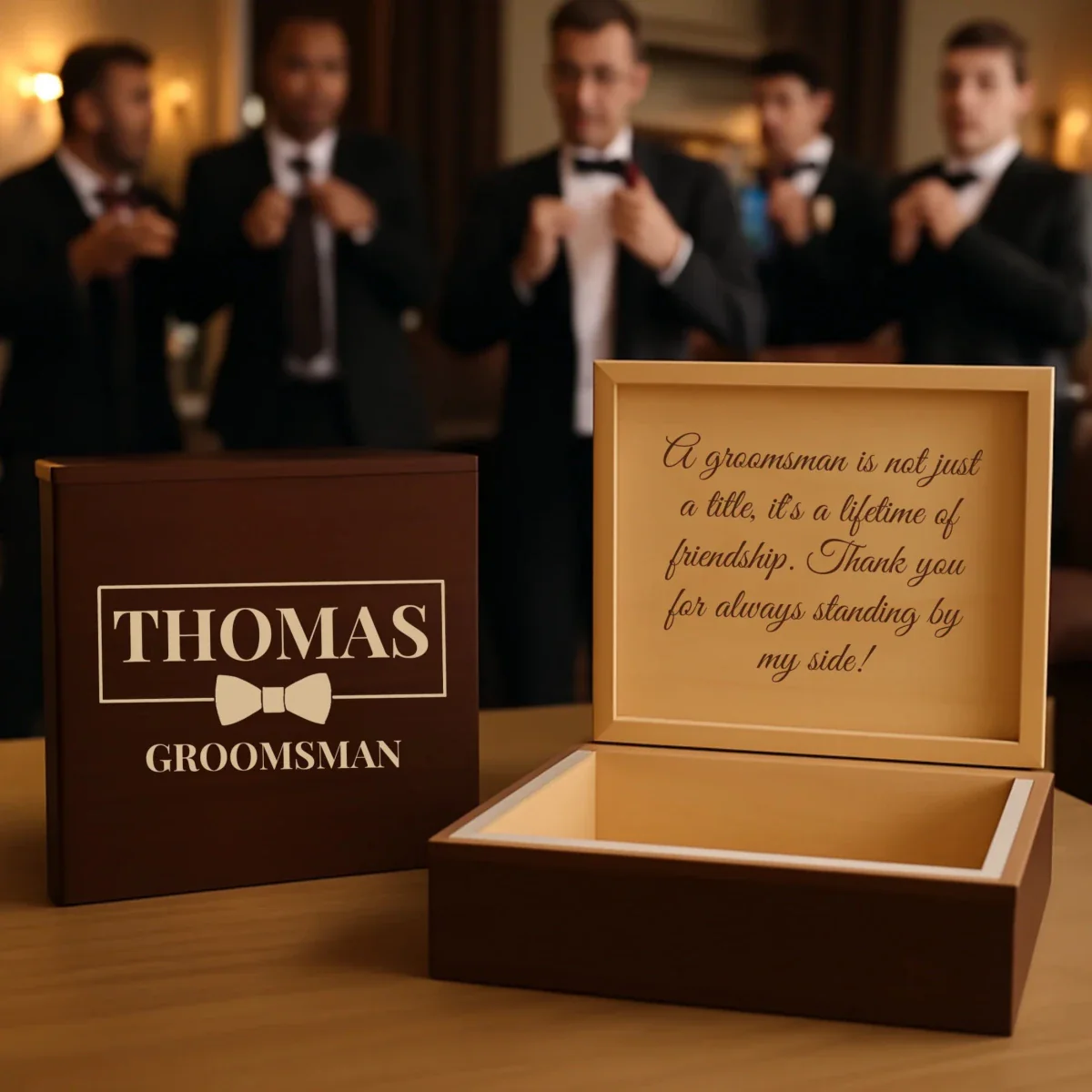 Classic Groomsman Keepsake Box - Image 9