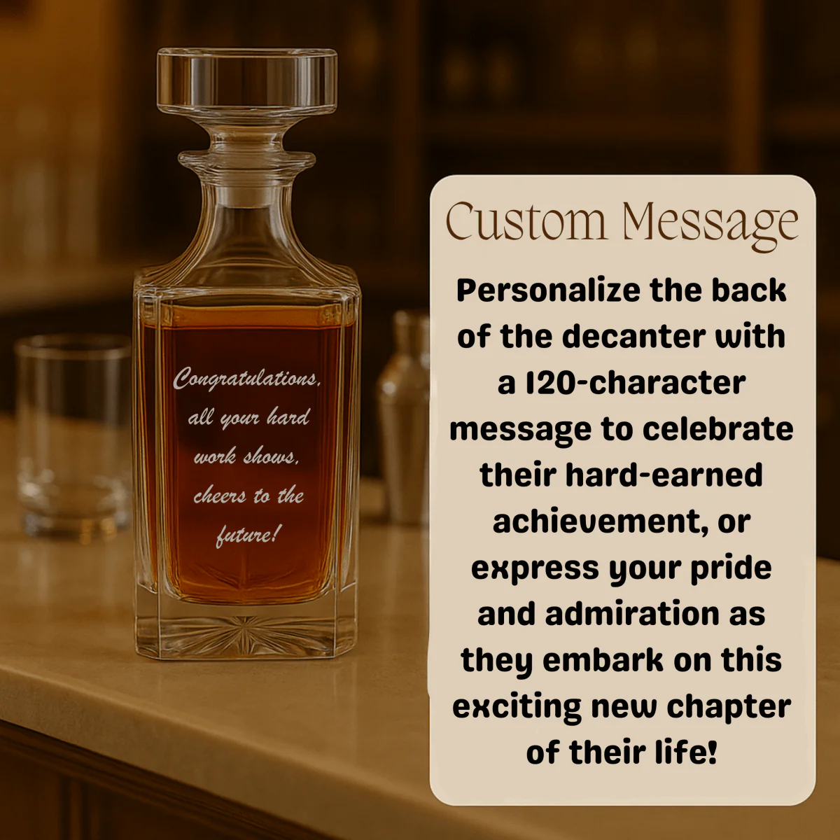 College Graduation Decanter - Image 4