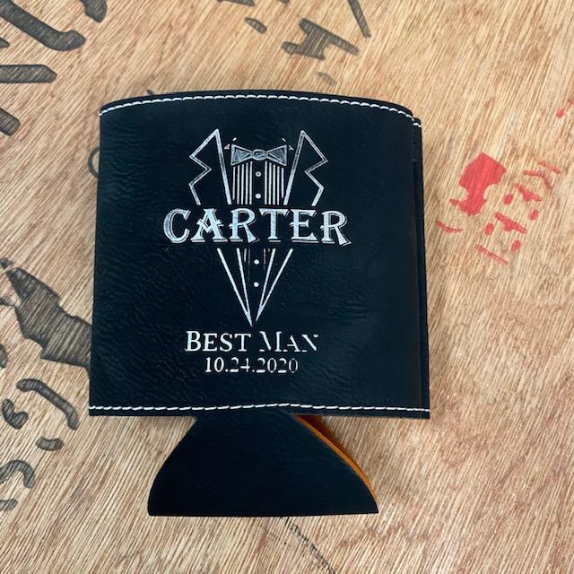 Custom Groomsmen Beer Can Cooler - Image 3