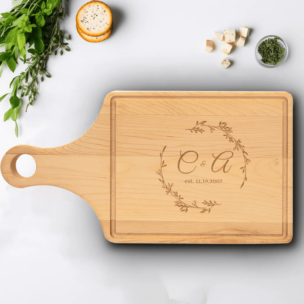 Couples Chronicle Maple Paddle Cutting Board - Image 2
