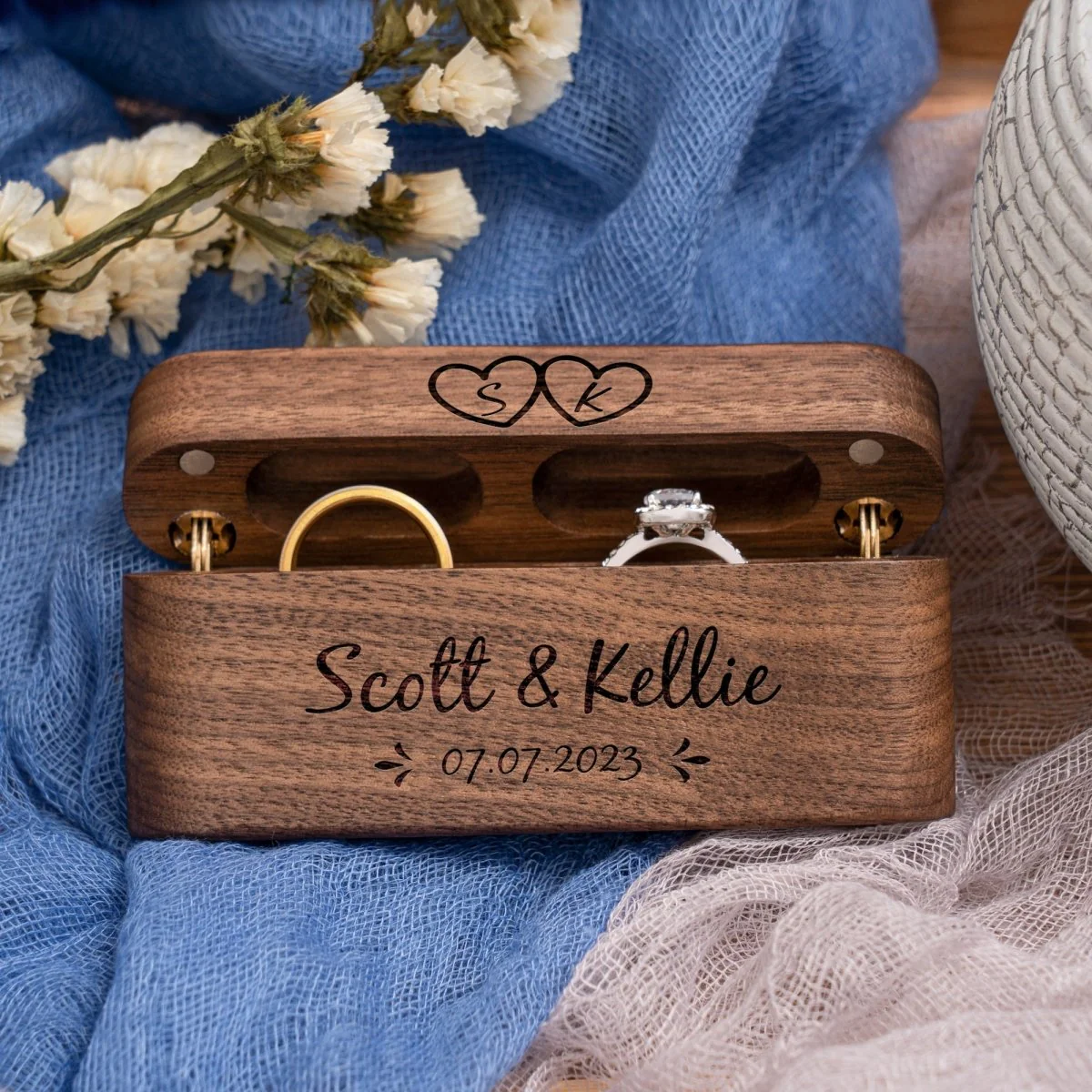 Couples Custom Ring Box - Image 6