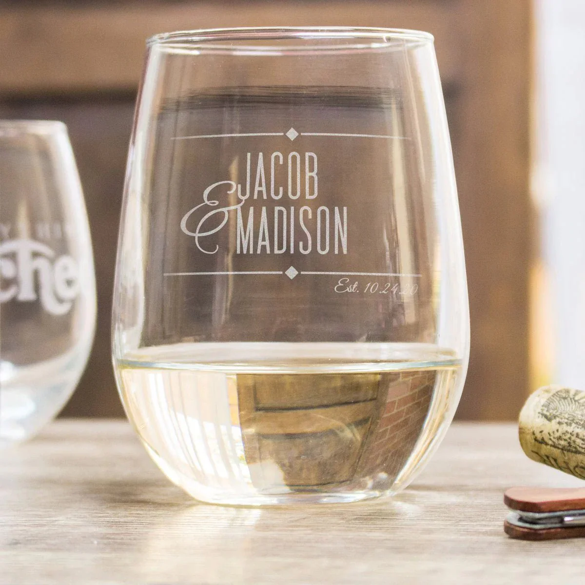 Couples Wine & Cheese Set - Design: N2 - Image 3