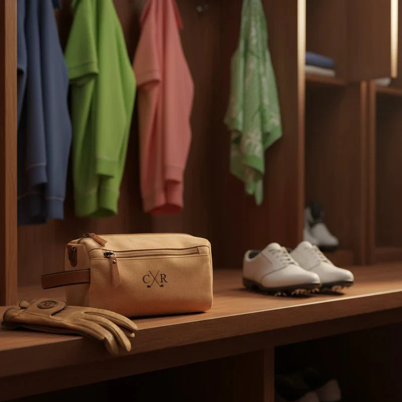 Crossed Golf Club Toiletry Bag - Image 6