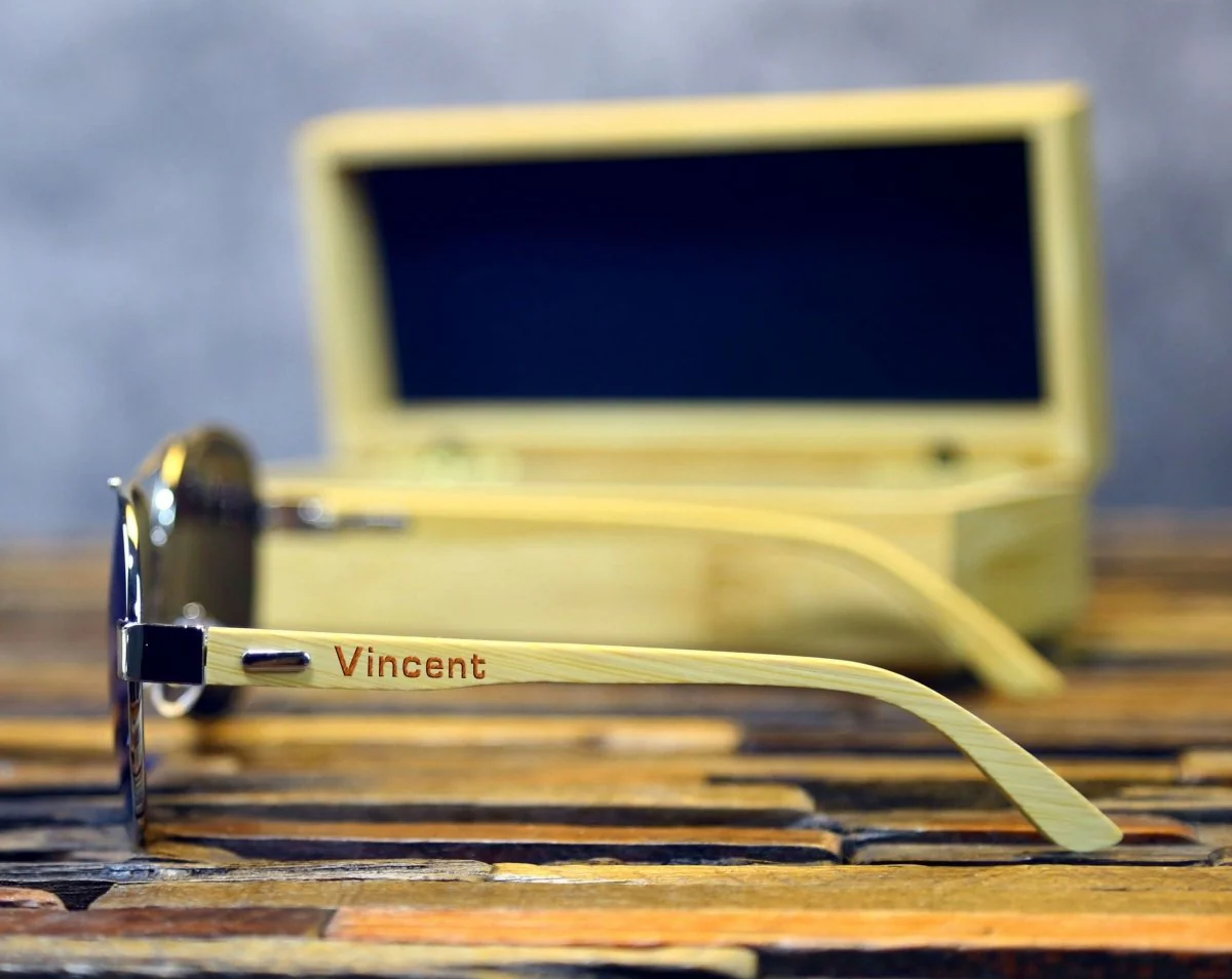 Custom Blue Ice Sunglasses - Image 3