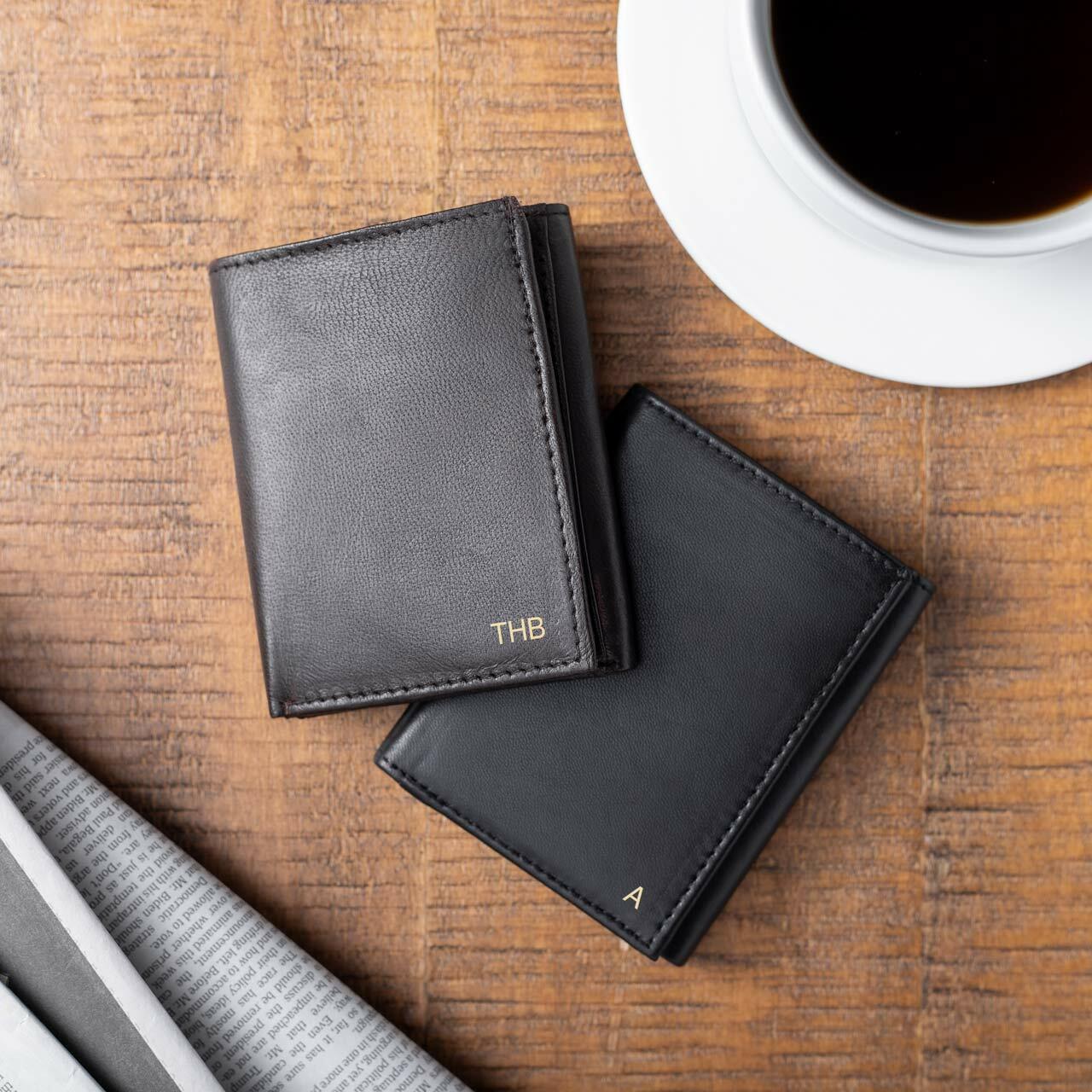 Personalized Leather TriFold