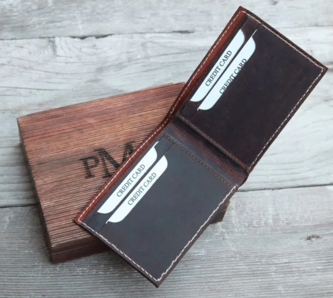 Etched Leather Wallet - Image 3