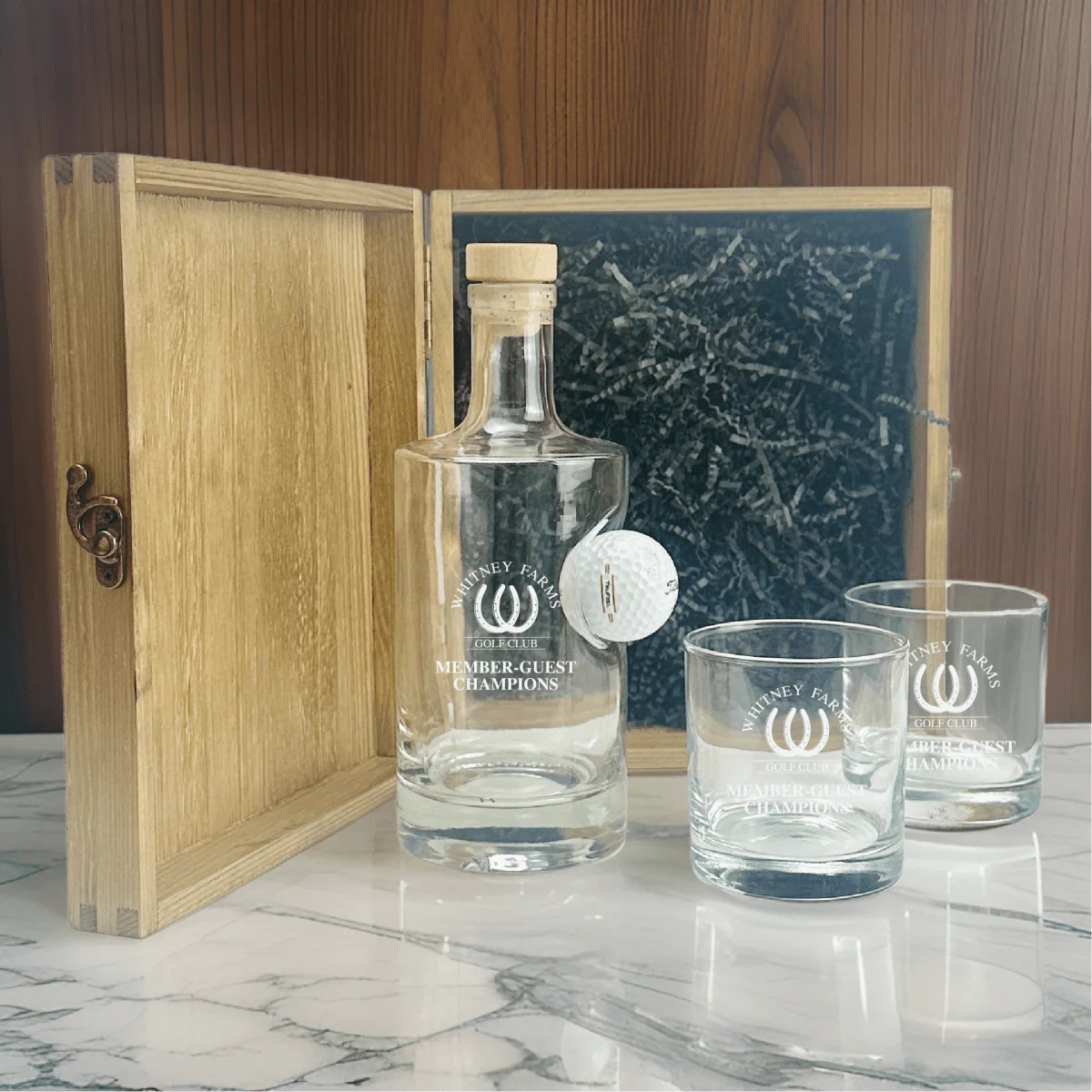 Custom Logo Golf Ball Decanter Set - Image 5