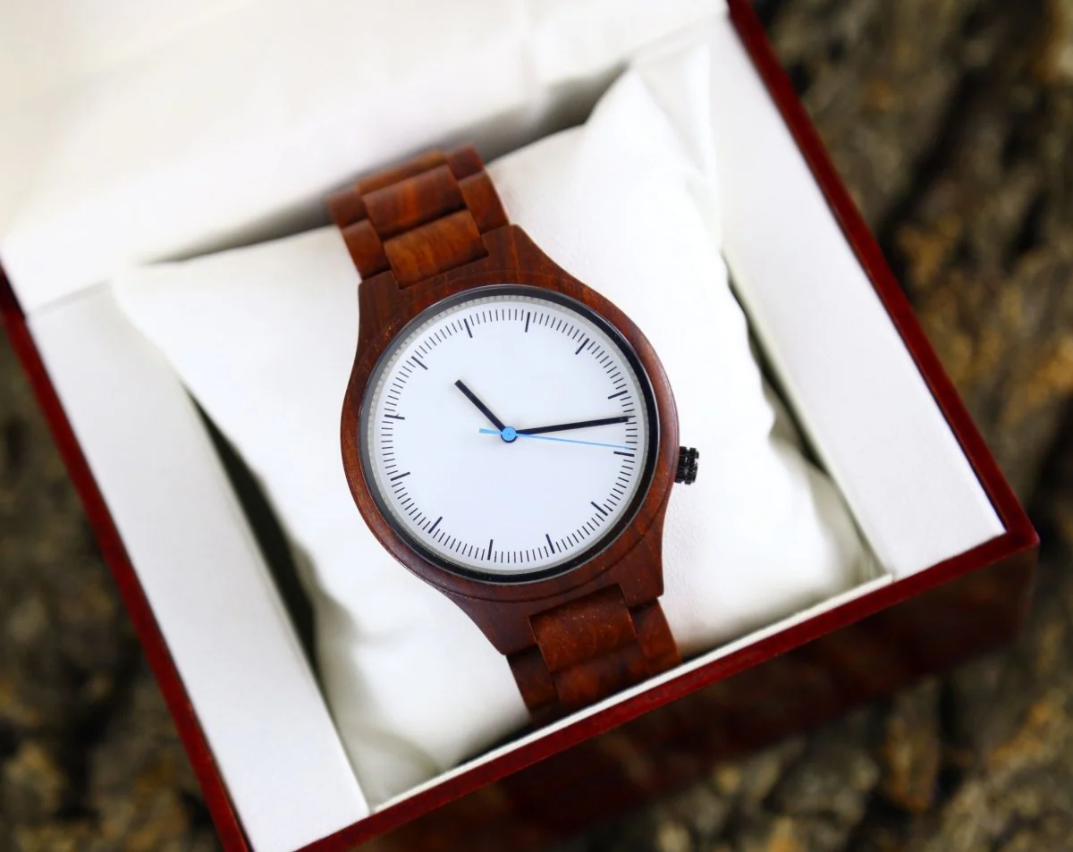 Personalized Rose Wood Watch - Image 4