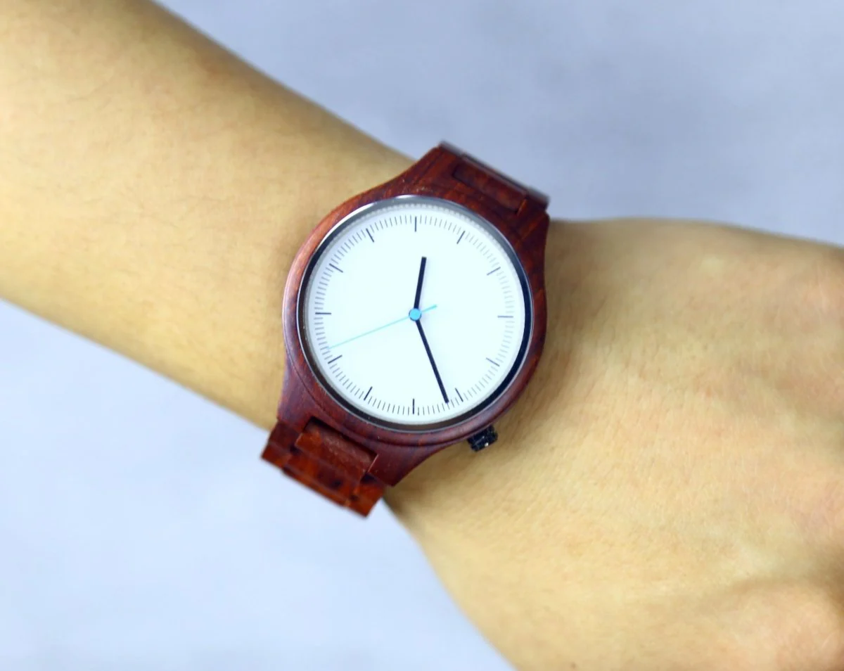 Personalized Rose Wood Watch - Image 6