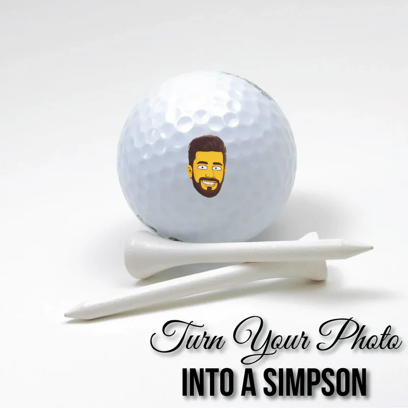 Custom Simpson Caricature Golf Balls - Image 6