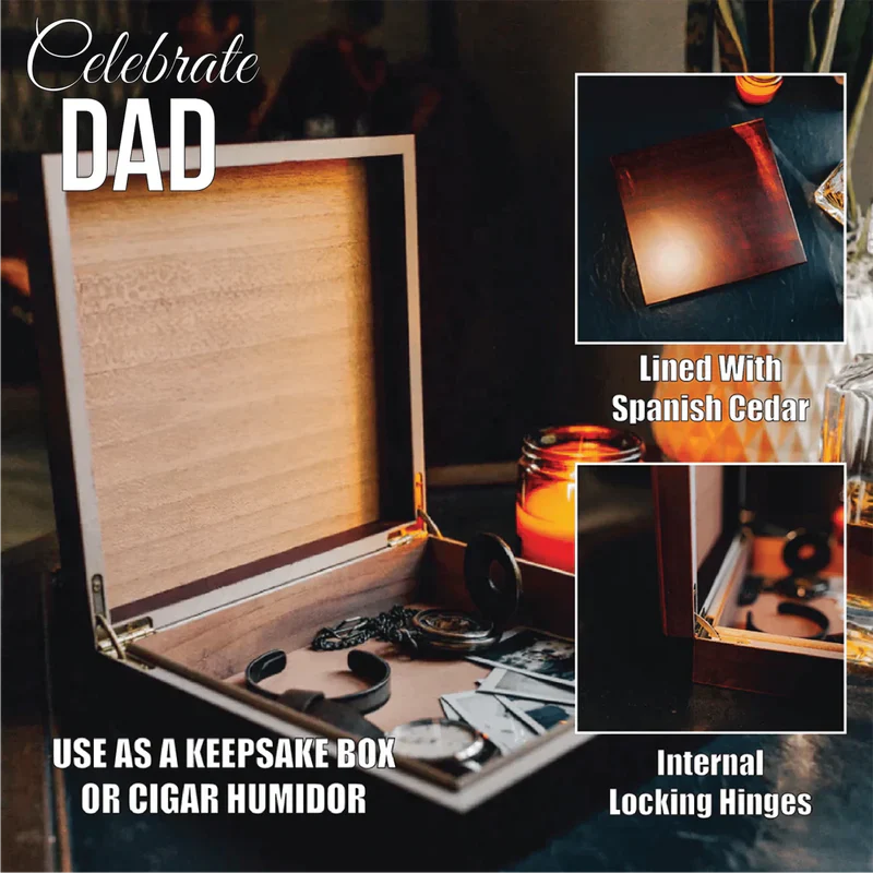 Dad's Keepsake Box: Humidor and Storage - Image 8