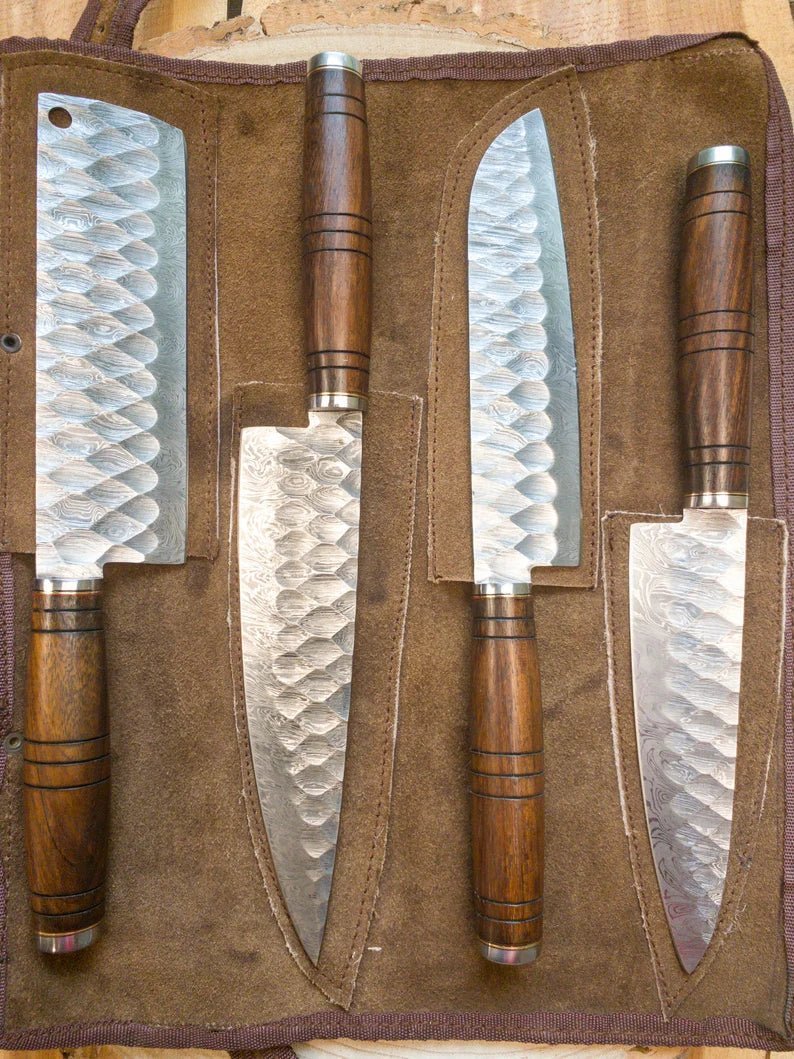 Damascus Chef Knife Set - Image 3