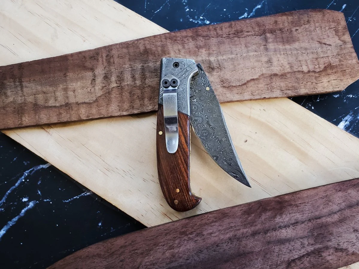 Damascus Folding Blade - Image 3
