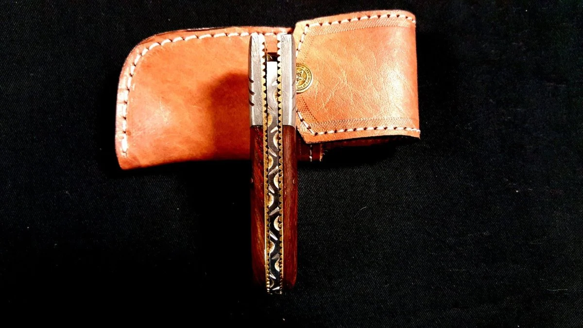 Damascus Folding Blade - Image 5