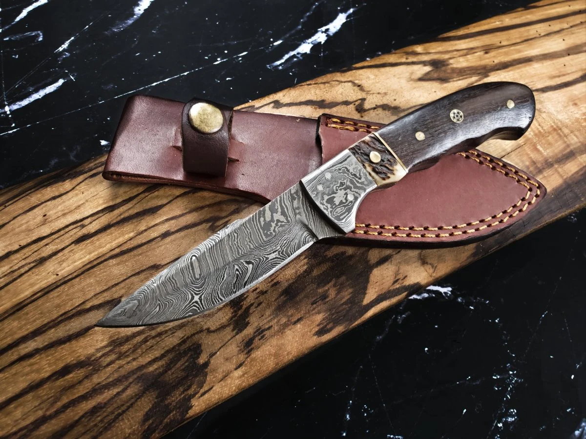 Damascus Steel Fixed Blade Knife - Image 6