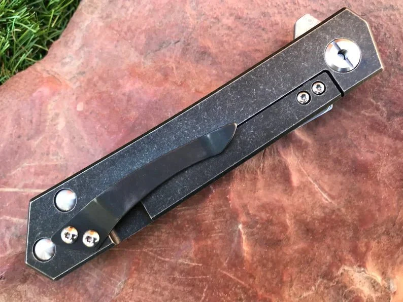 EDC Knife Damascus Blade - Image 5