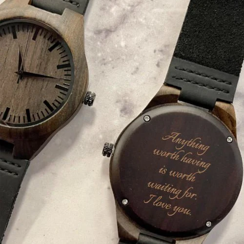 Elegant Personalized Men's Wood Watch - Image 12