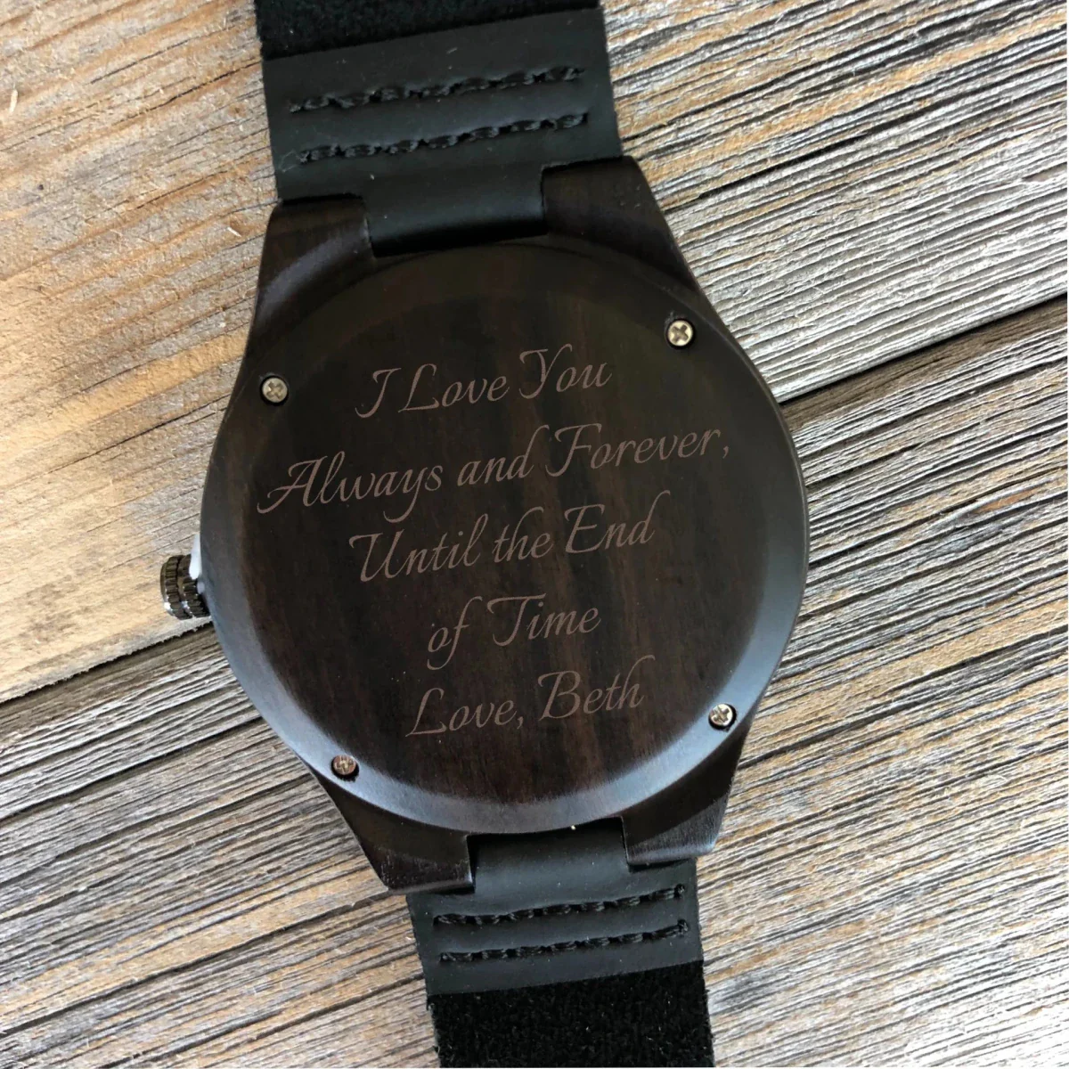Elegant Personalized Men's Wood Watch - Image 16