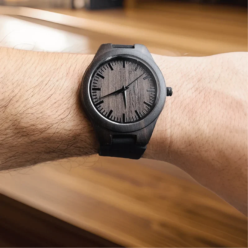 Elegant Personalized Men's Wood Watch - Image 20