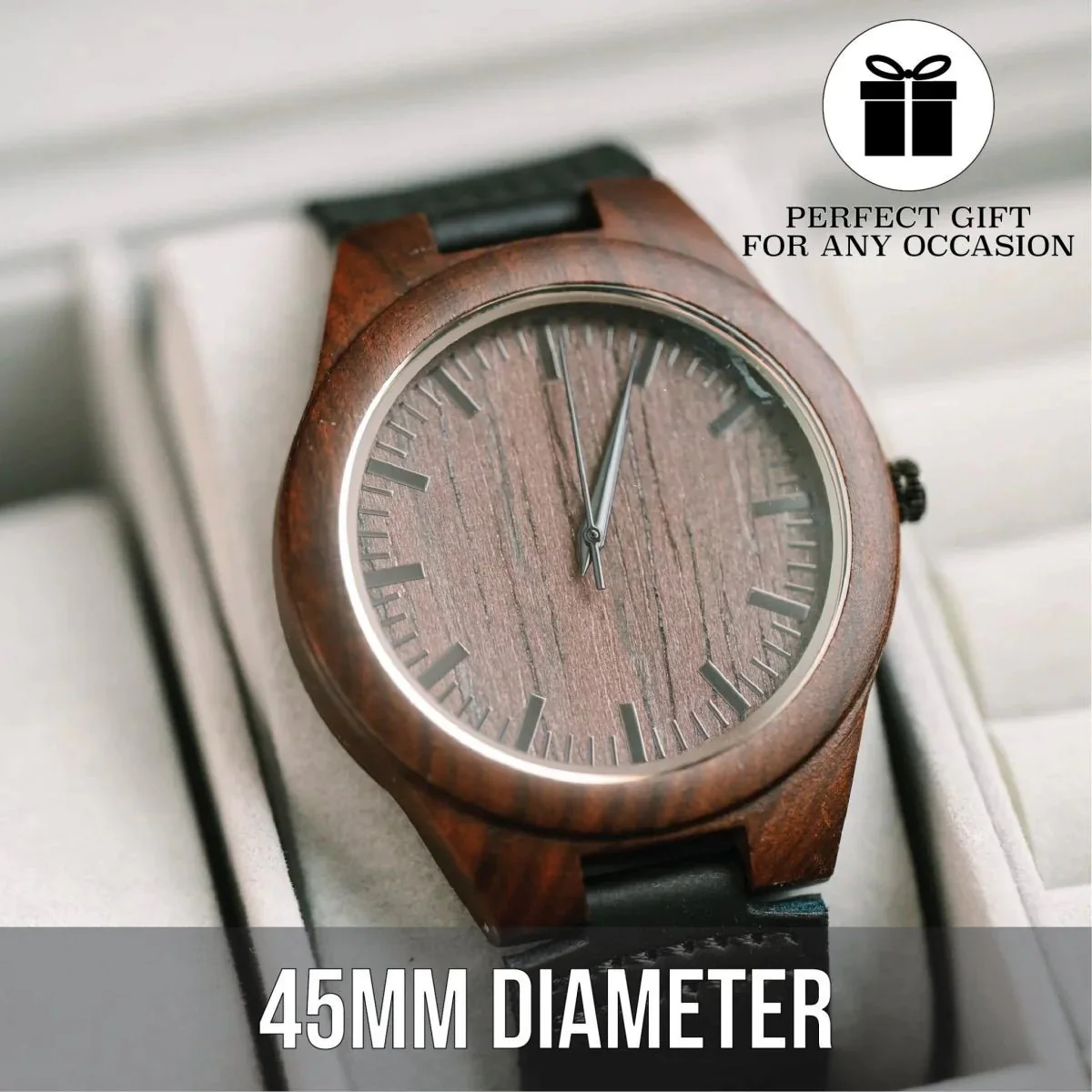 Elegant Personalized Men's Wood Watch - Image 4
