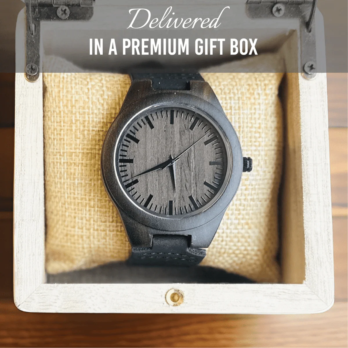 Elegant Personalized Men's Wood Watch - Image 6
