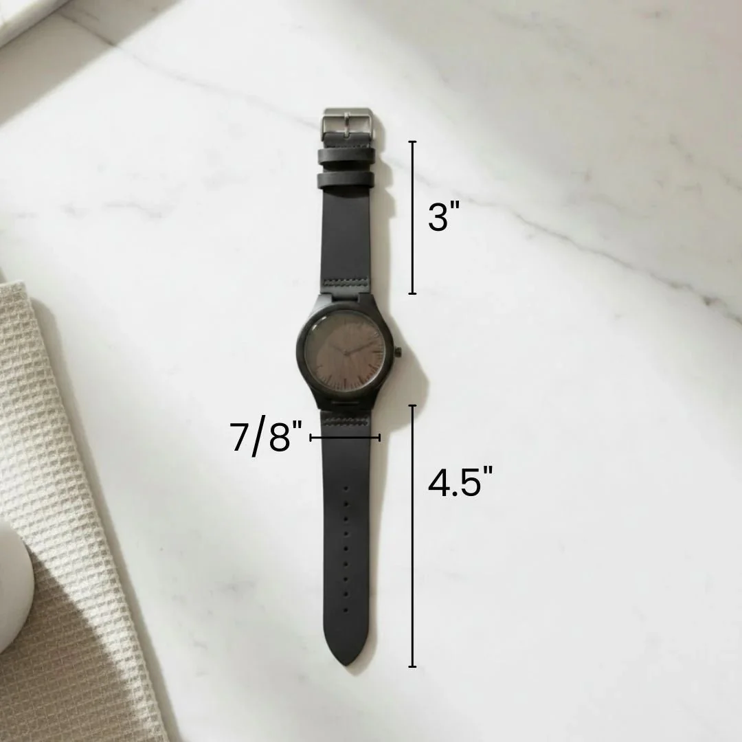Elegant Personalized Men's Wood Watch - Image 7