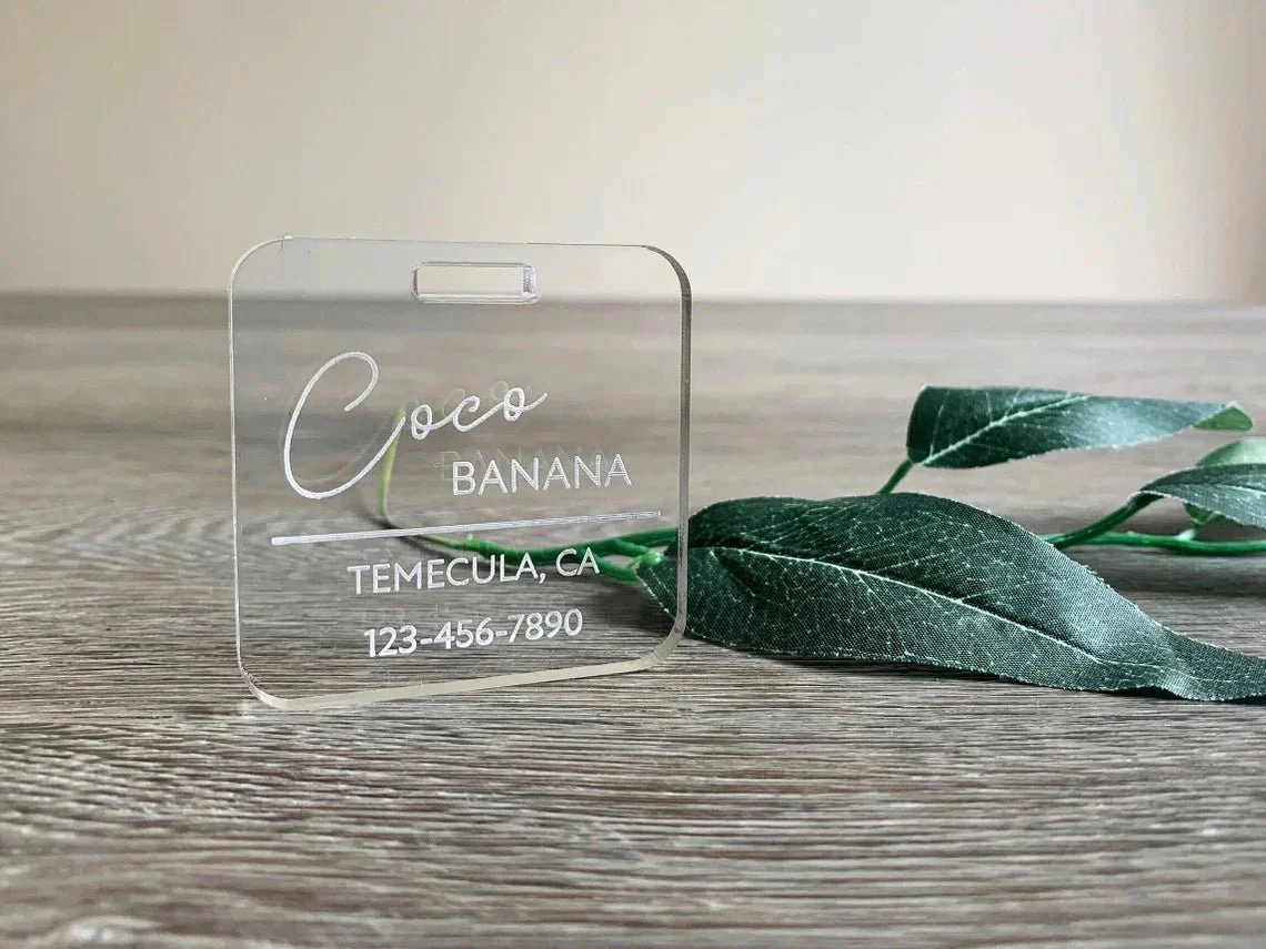 Elegant Personalized Travel Tag for Luggage - Image 2