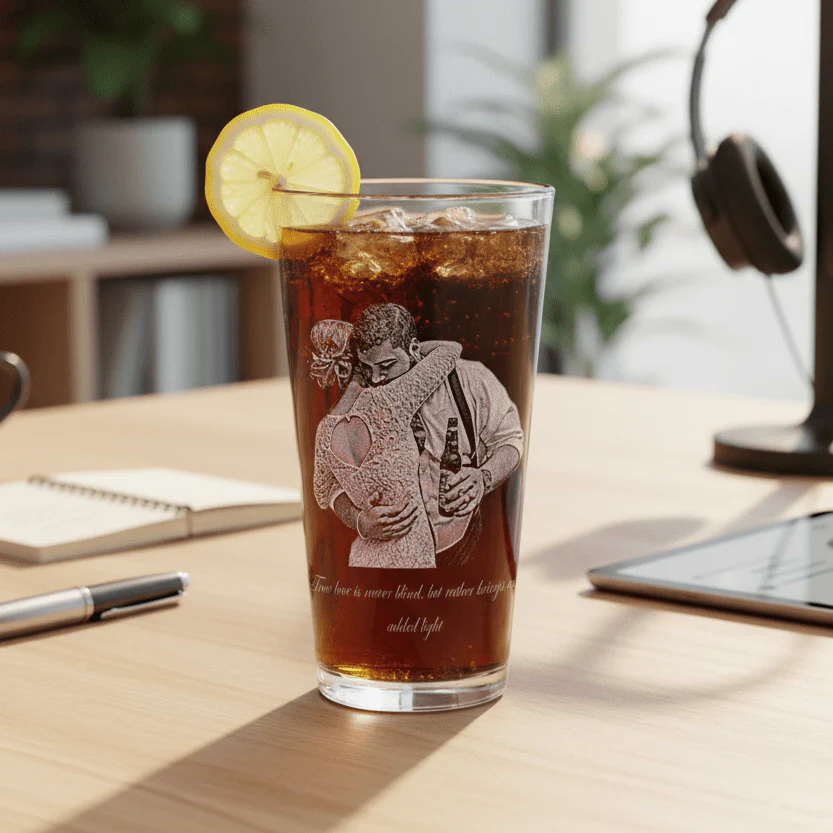 Custom Photo on Pint Glass - Image 2