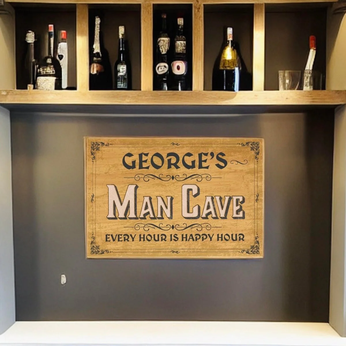 Fellas' Fortress Leatherette Man Cave Sign - Image 5
