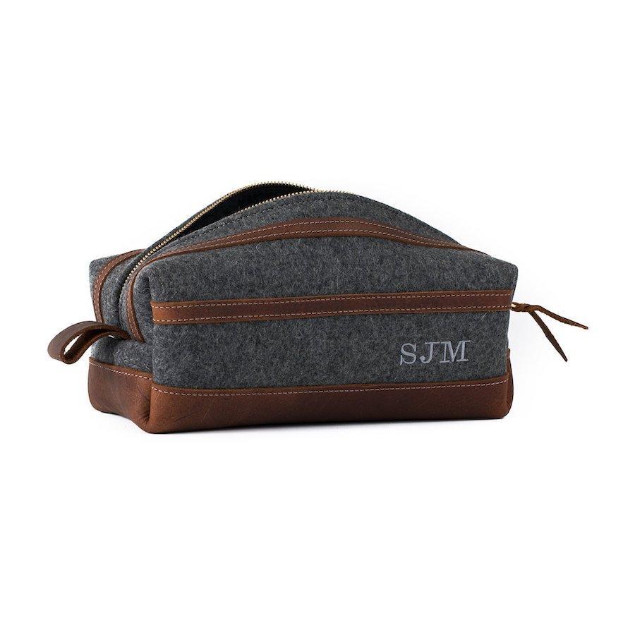 Felt & Leather Dopp Kit - Image 3