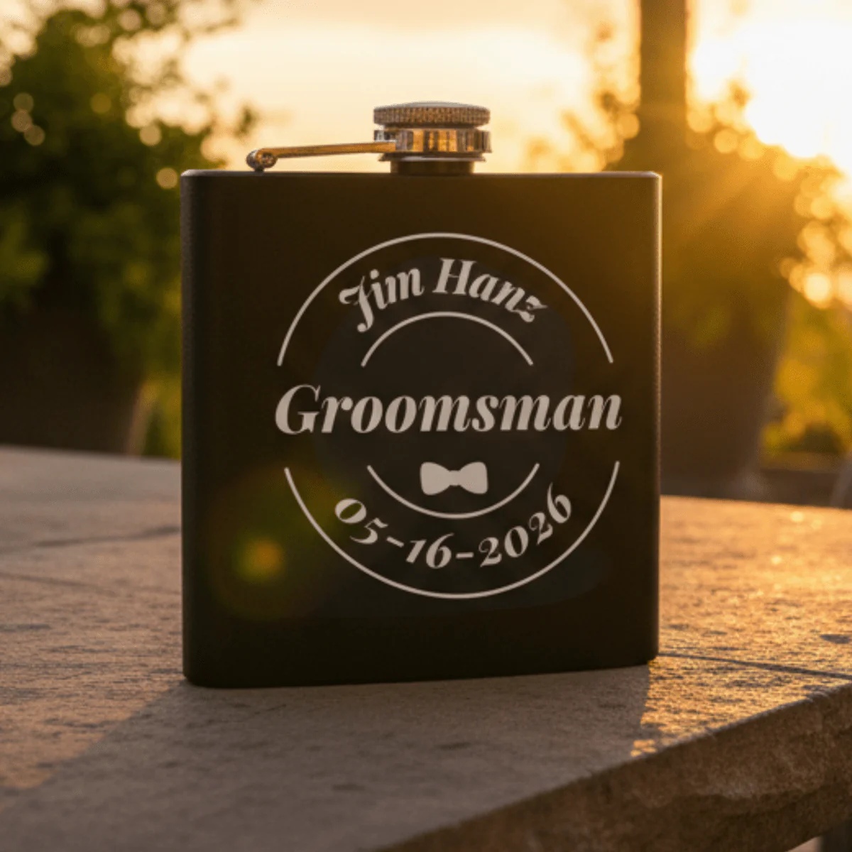 Fine Reserve Grooms Crew Flask - Image 4