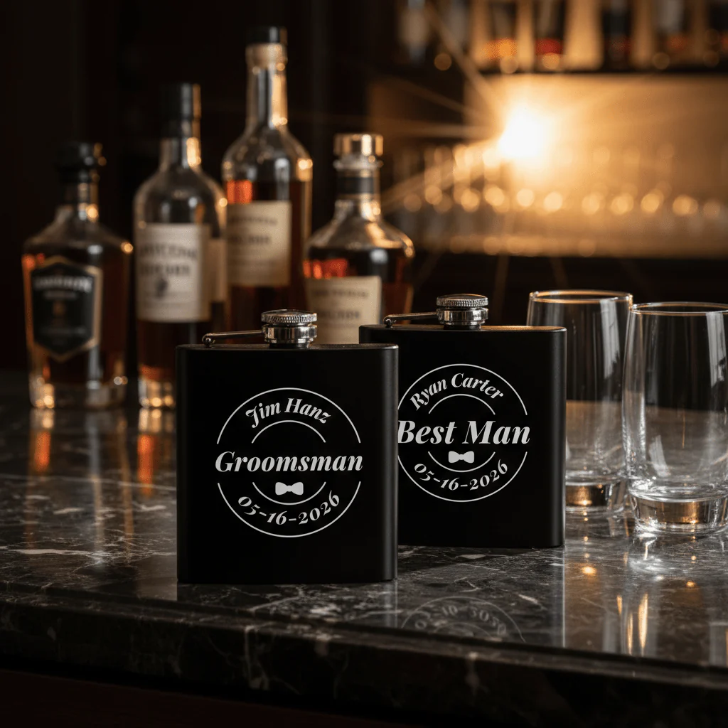 Fine Reserve Grooms Crew Flask - Image 6