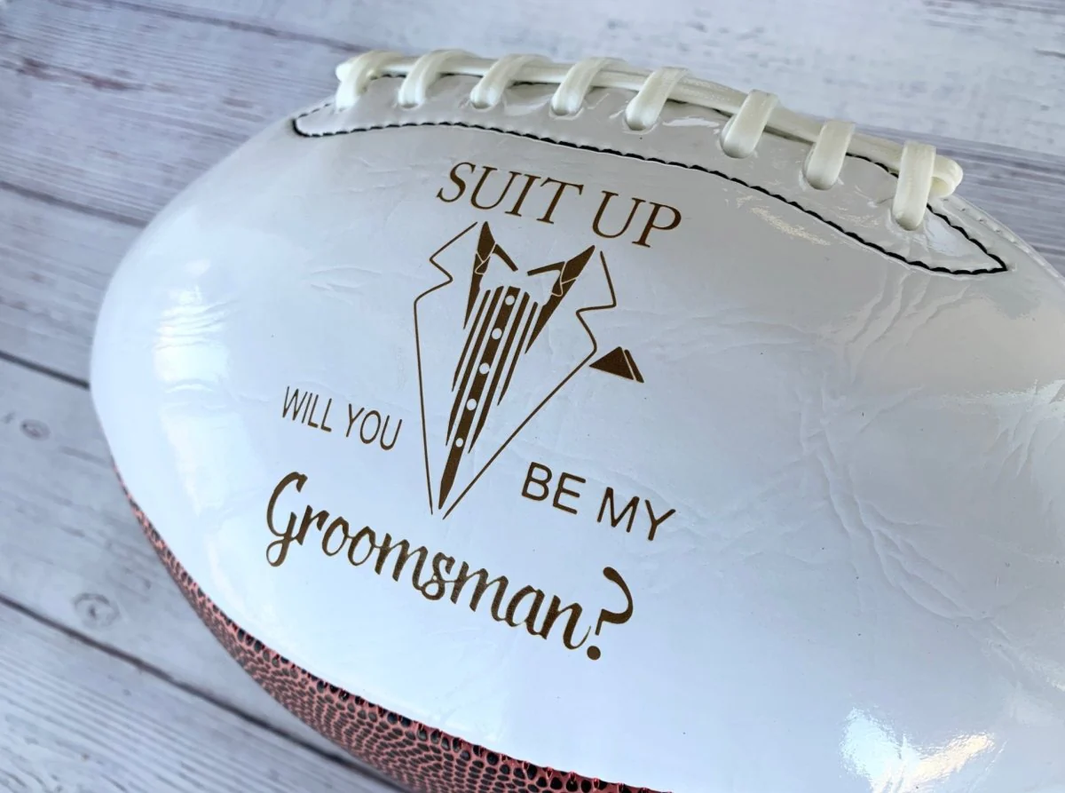 Custom Groomsmen Football Proposal Gift - Image 4