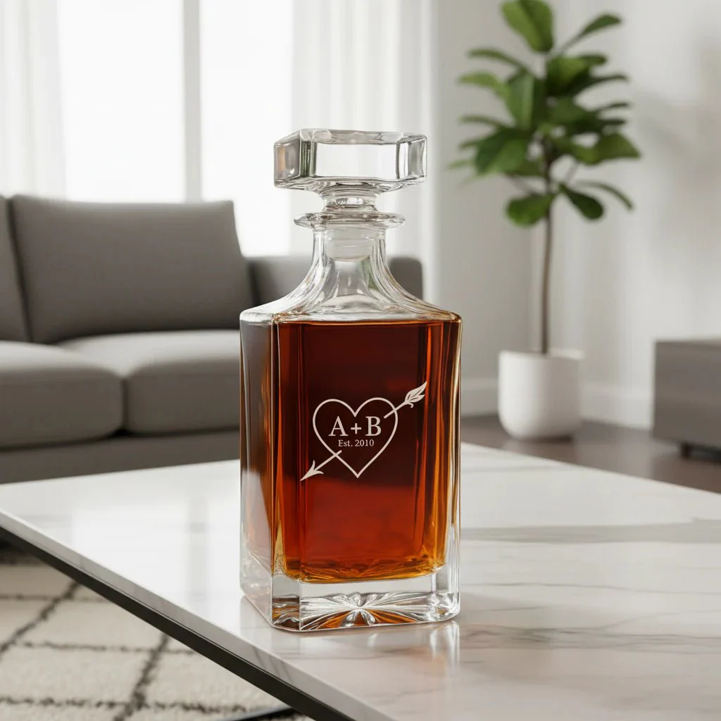 Forever Yours Anniversary Decanter - Image 2