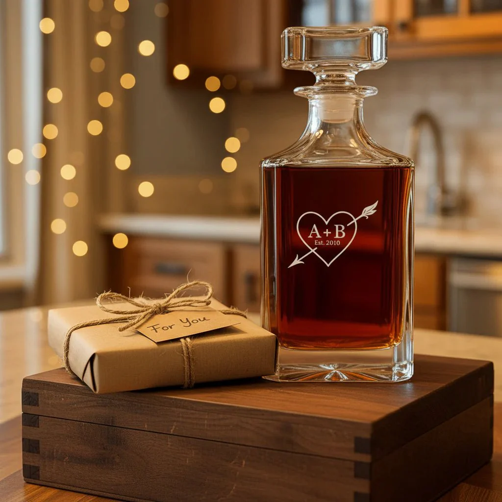 Forever Yours Anniversary Decanter - Image 3