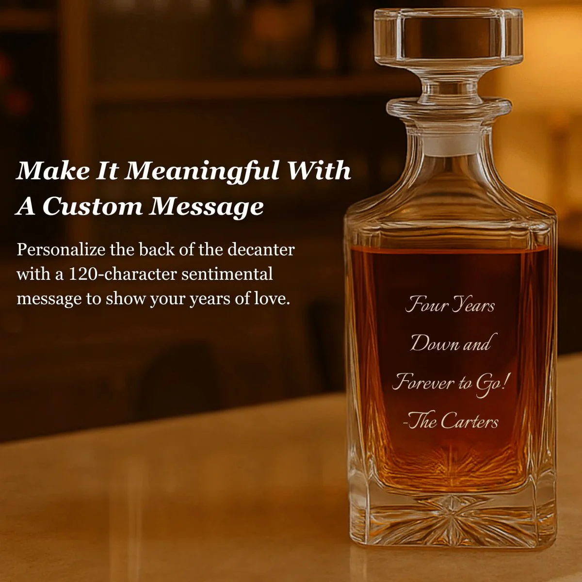 Forever Yours Anniversary Decanter - Image 5
