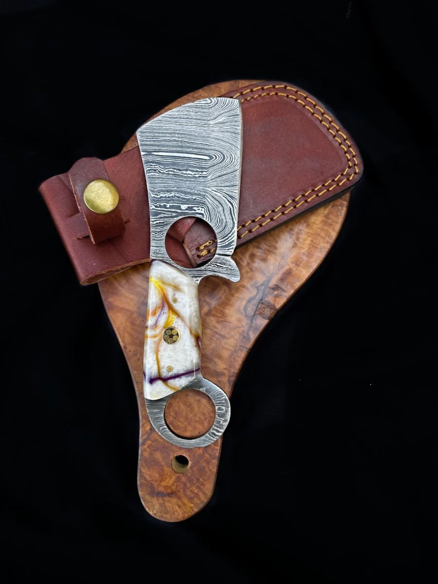 Damascus Chopper Knife - Image 3