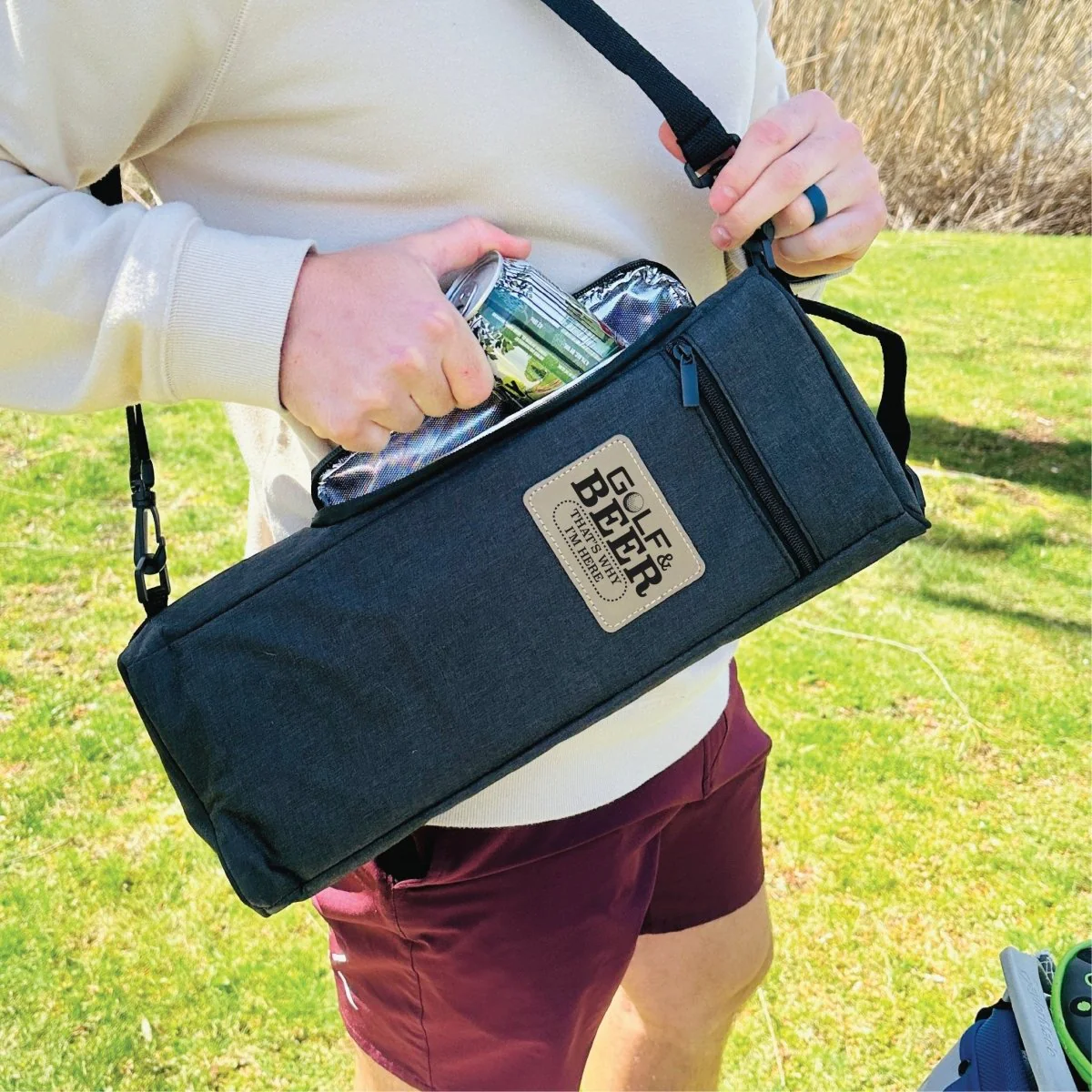 Golf & Beer Is Why I'm Here Cooler - Image 6