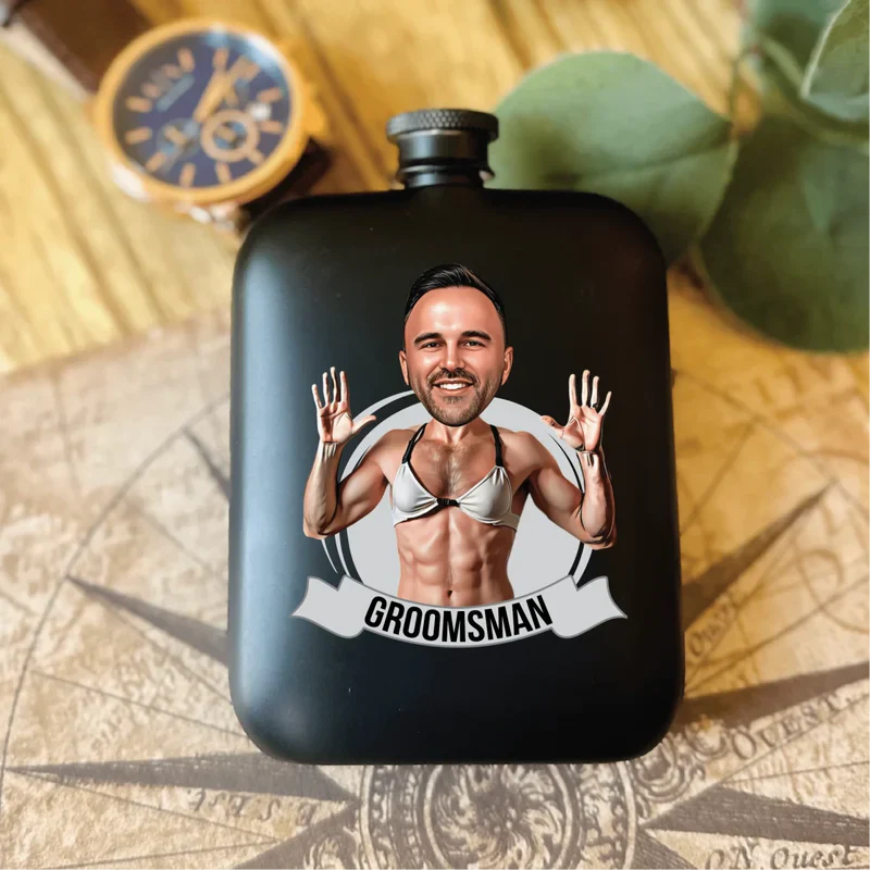 Groomsman Grins Flask - Image 11