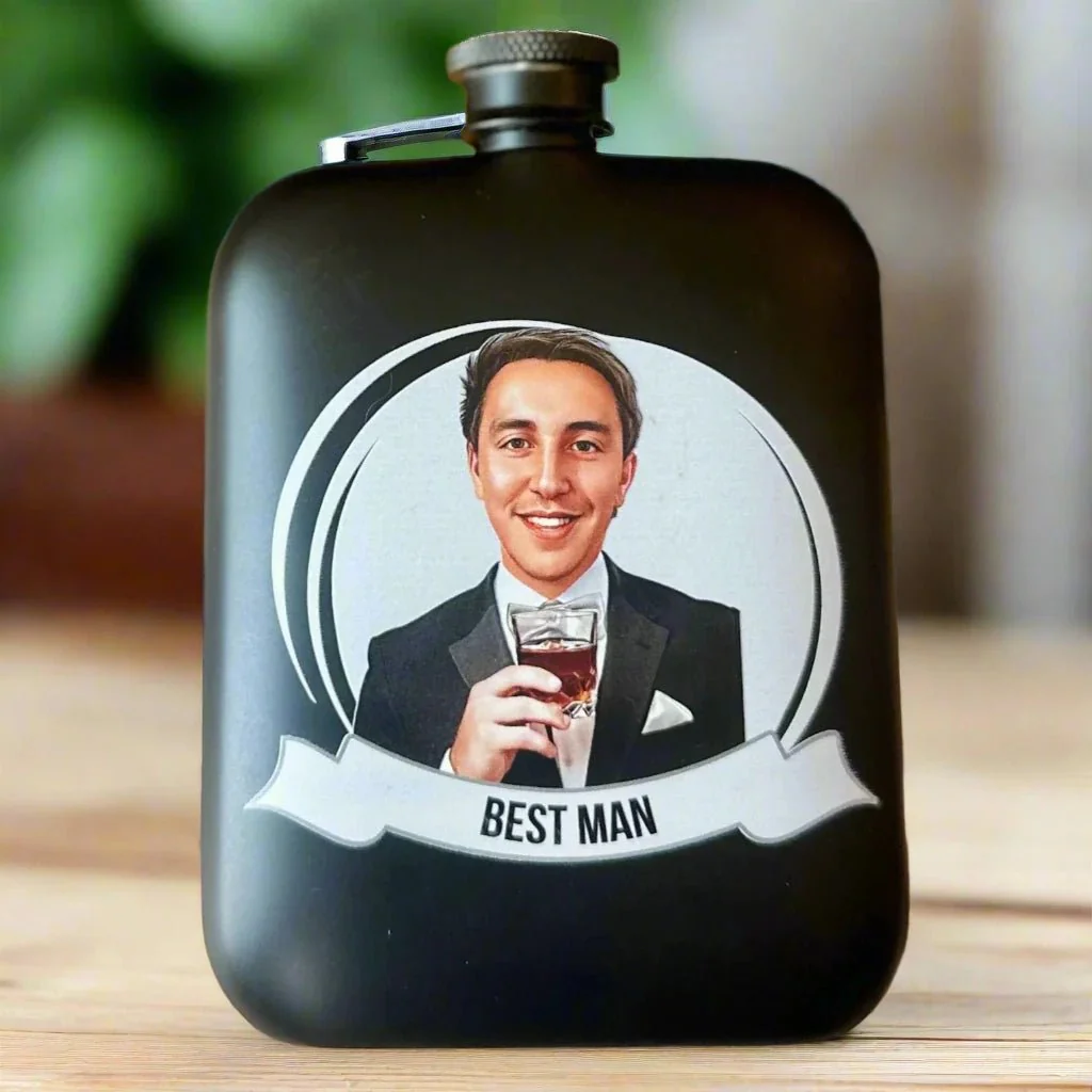 Groomsman Grins Flask - Image 2