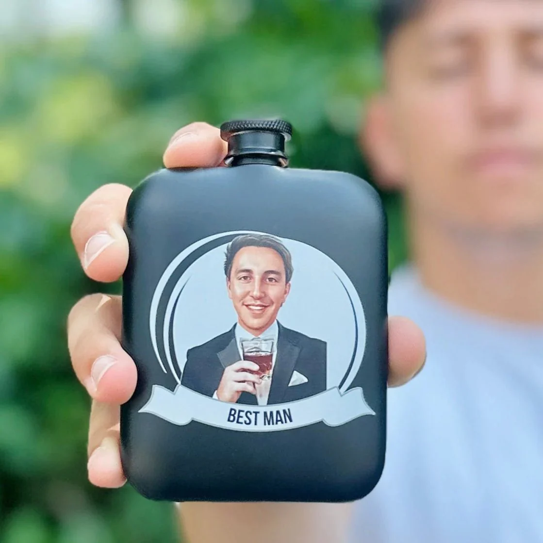 Groomsman Grins Flask - Image 5