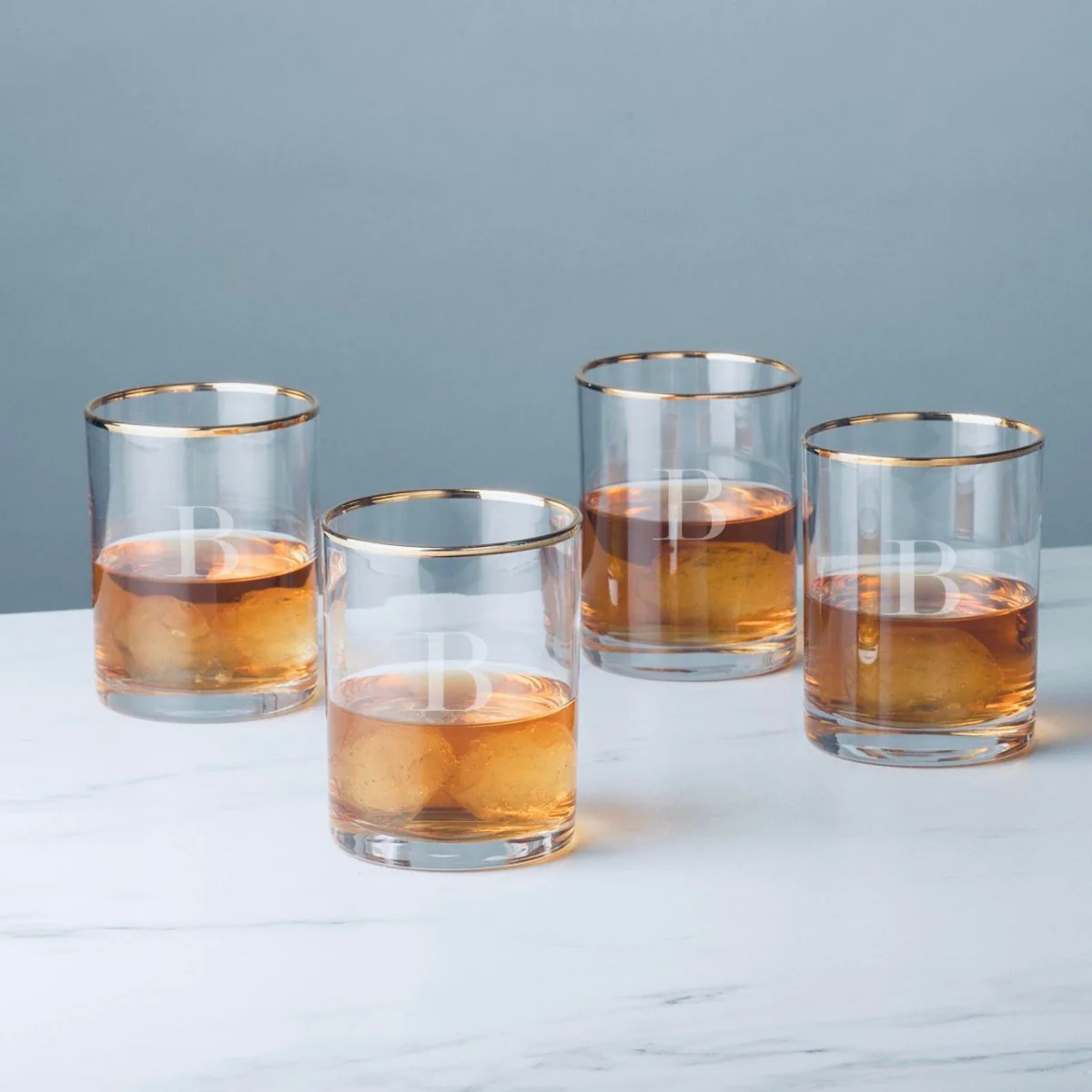 Gold Rimmed Whiskey Glass Set - Image 4